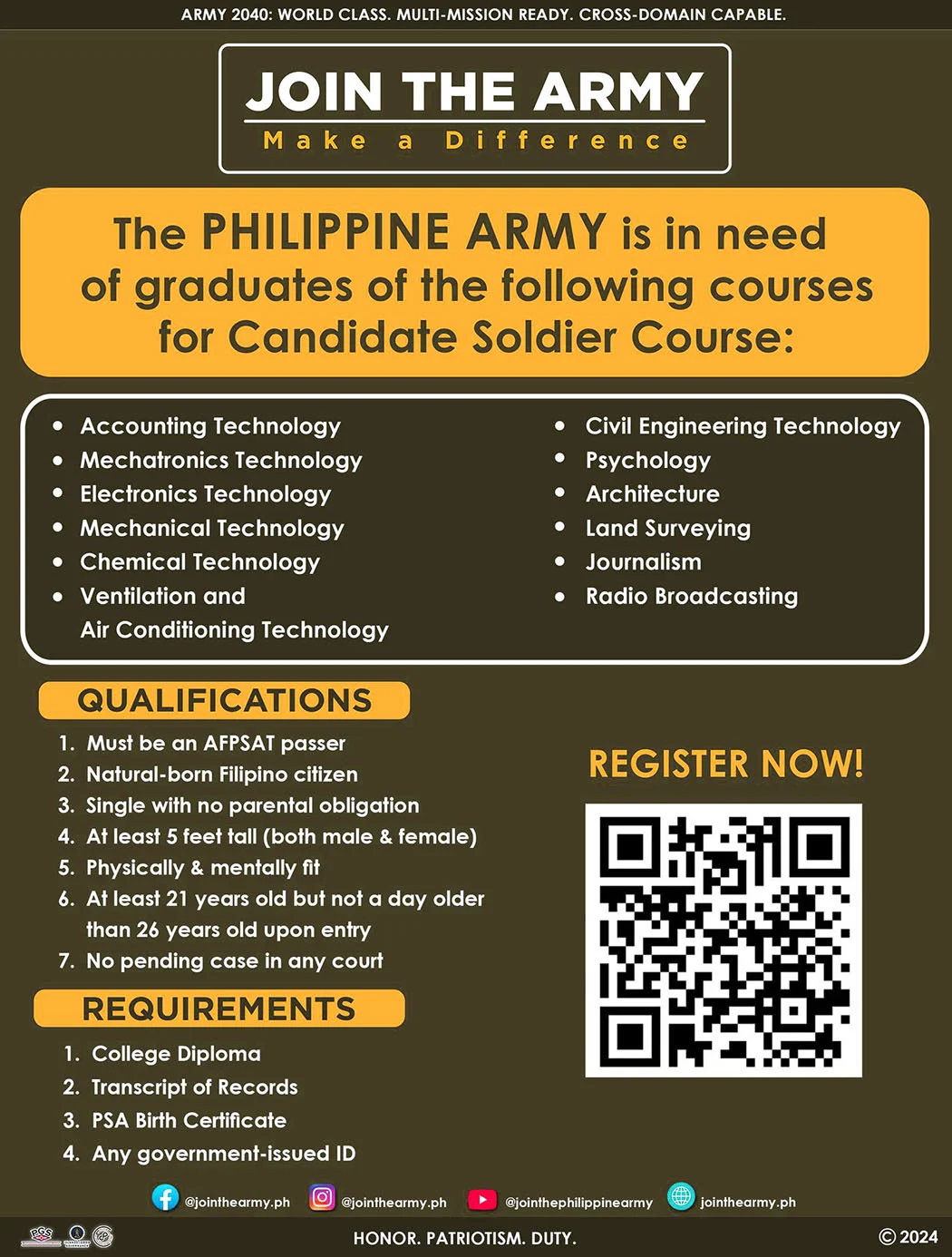 How to Join the Philippine Army in 2024