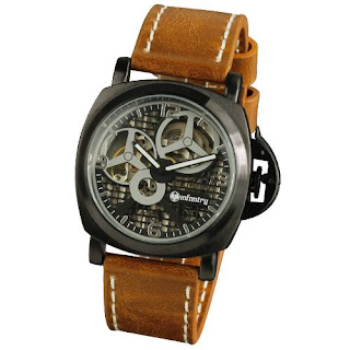 INFANTRY ANALOG MECHANICAL HAND-WINDING 20-24CM BROWN LEATHER MENS WRIST WATCH