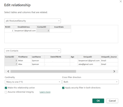 Power BI Security Relationship