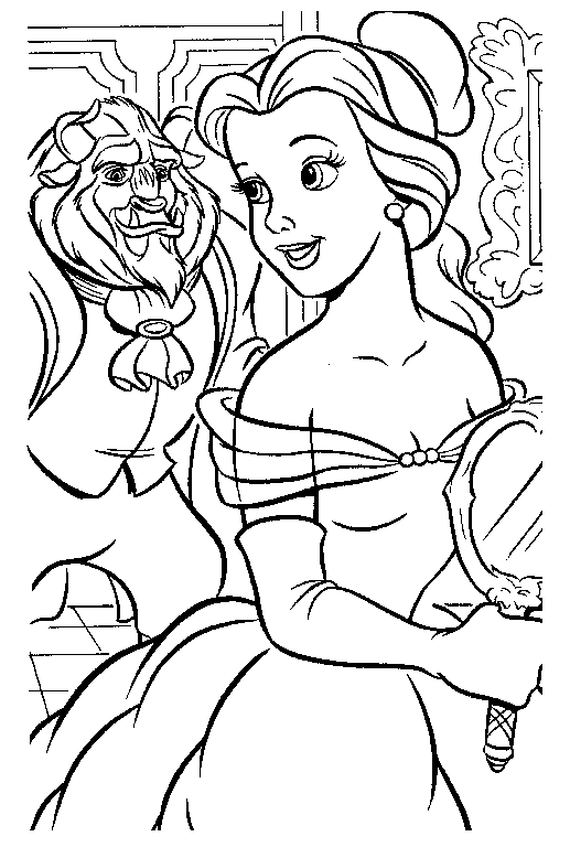 Disney Coloring Pages Beauty And The Beast 5