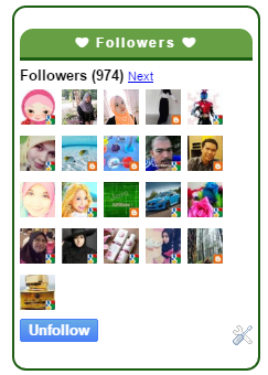 Bila Butang UNFOLLOW Muncul Dekat Blog