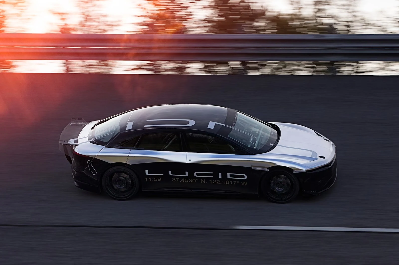 Lucid Air Top Side