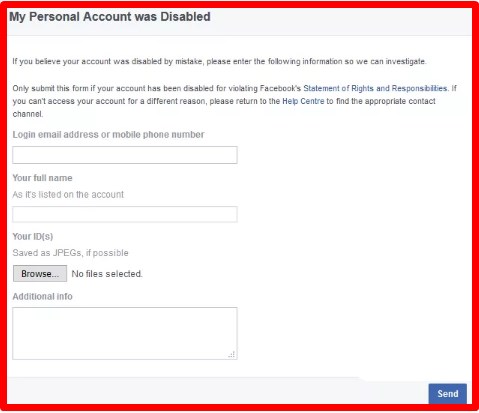 Facebook Account Recovery