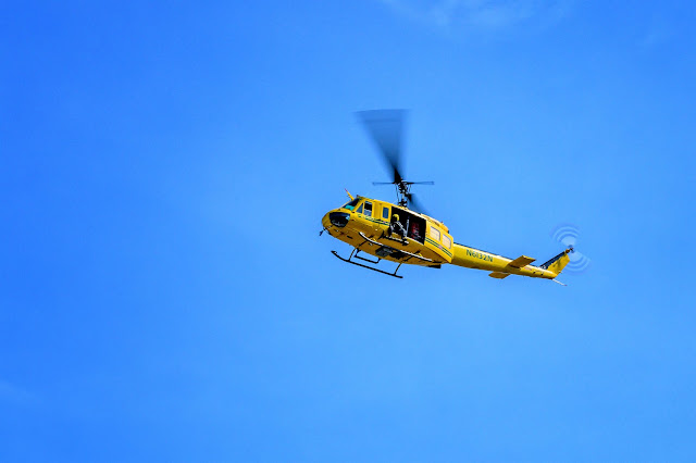 NC Forest Service helicopter buzzes the museum