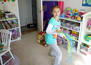 Tessa danced exuberantly during the Fly, Fly Away portion of the session.