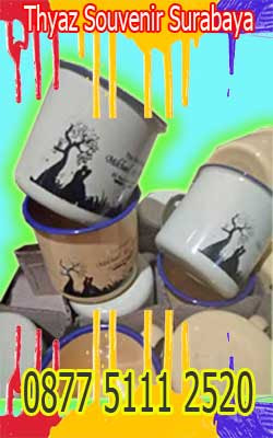 SOUVENIR PERNIKAHAN MUG ENAMEL MURAH