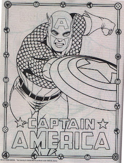 Captain America from Marvel Heroes Jumbo Coloring & Activity Book