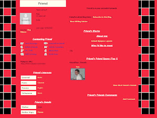 Default Myspace Layout