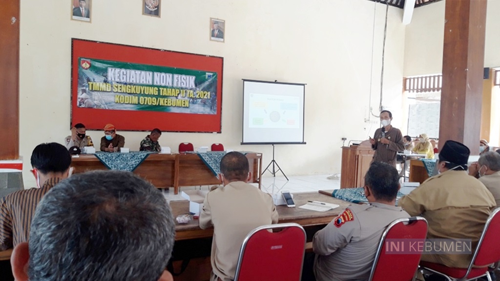 TMMD di Kaligending Gelar Sosialisasi dan Edukasi Covid-19