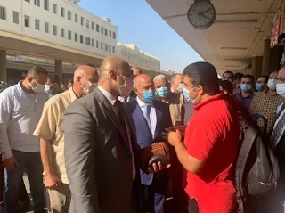 وزير النقل يقوم بزيارة مفاجئة لمحطة مصر للسكة الحديد