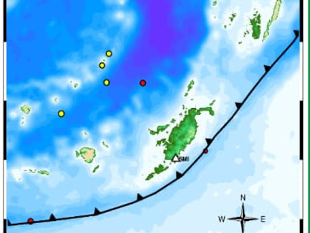 39 Gempa di Tanimbar Selama Oktober 2019