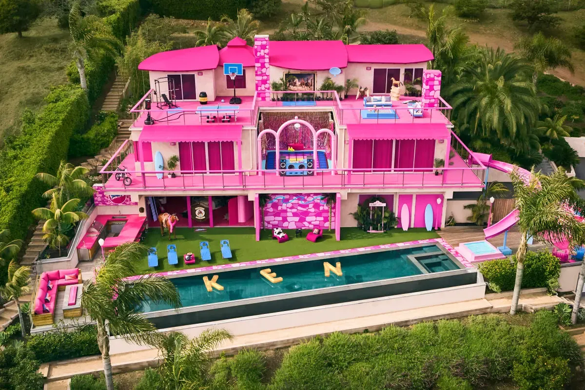 Yes, Malibu is the location of Barbie's dream home, which is available for rent on Airbnb.