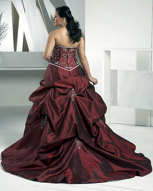Plus Size Wedding Dresses With Color