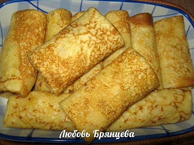 блины на масленицу с творогом