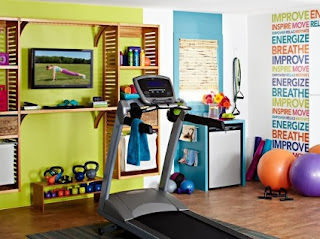 Decorate a home gym