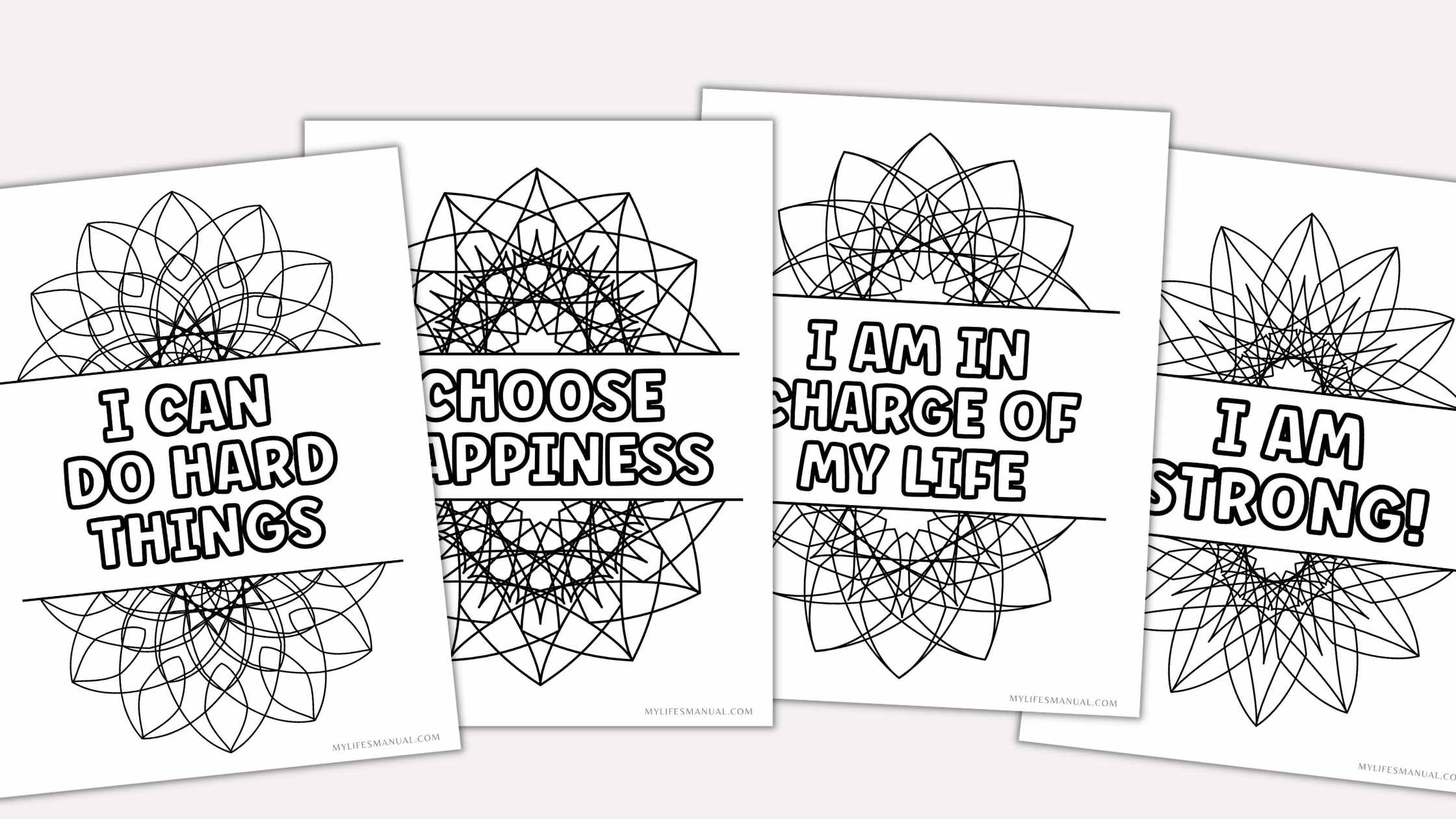 Coloring Pages Affirmation Free Printables