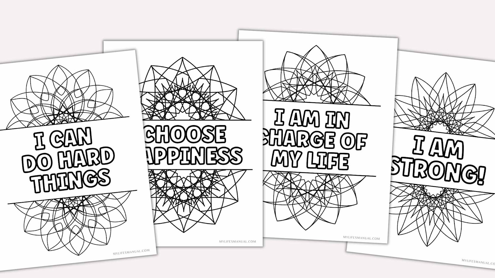 Free Coloring Pages Affirmation Printables