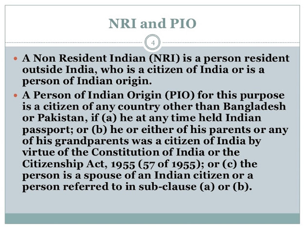 Difference between NRI and PIO citizen