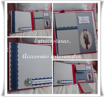 Álbum amigas para siempre 05. Entrecosturas. Accesorios artesanales.