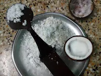 Dudh Gokul Pitha Recipe, One main ingredient grated coconut