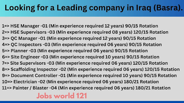 Looking for a Leading company in Iraq (Basra).