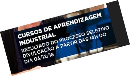 Resultado do PS de 23/09/2018 Aprendizagem Industrial do SENAI-SP