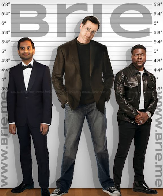 Bob Saget height comparison with Aziz Ansari and Kevin Hart