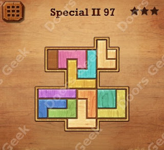 Cheats, Solutions, Walkthrough for Wood Block Puzzle Special II Level 97