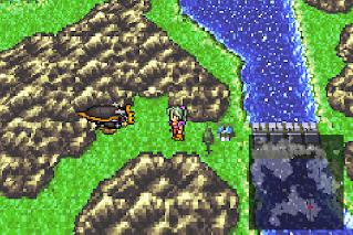 Terra prepares to enter the Imperial Base, and the Cave to the Sealed Gate, in Final Fantasy VI.