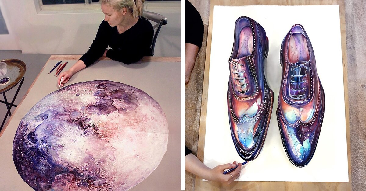 Hyperrealistic Colored Pencil Drawings Depict The Colors Of The Galaxy