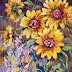 Texas Artist Niki Gulley Paints Sunflowers Filled with Joy