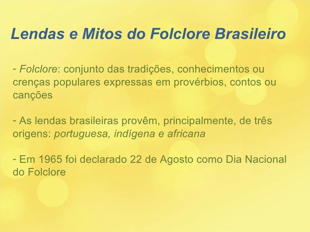 Lendas e mitos do folclore brasileiro