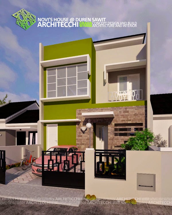 Info Penting 19 Desain Rumah  Minimalis  Modern 2  Lantai  Ukuran  6x15 