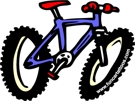 Cars Pictures on Bicycle Cartoon
