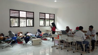 Tumbuhkan Kepedulian Terhadapa Sesama, SMAN 1 Cijaku Gelar Donor Darah