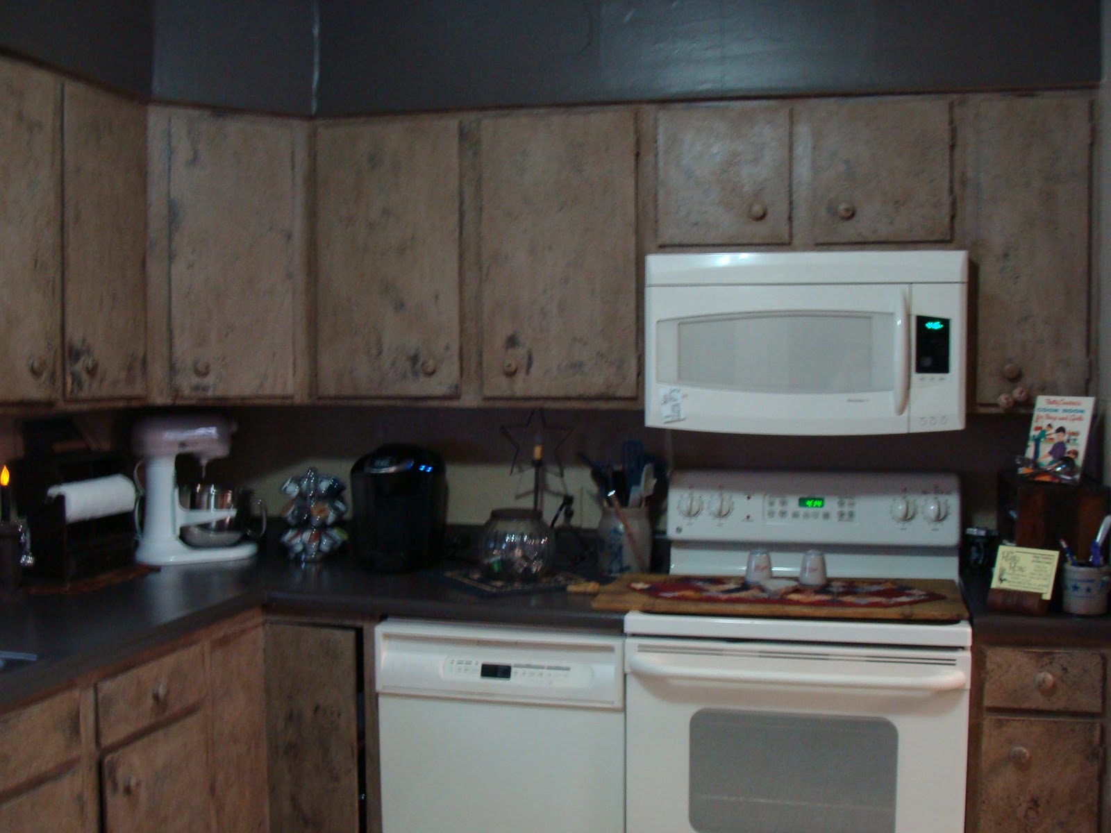 Distressed Cabinets Kitchen