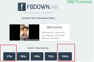 fbdown video download quality