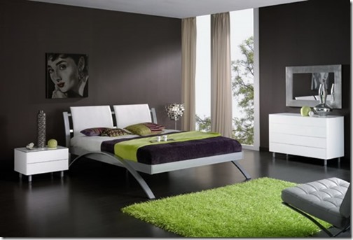 Desain Kamar Berlatar Hitam