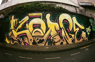 Graffiti Mural Letters by Koige Newcastle UK