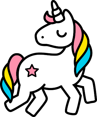 baby unicorn clipart