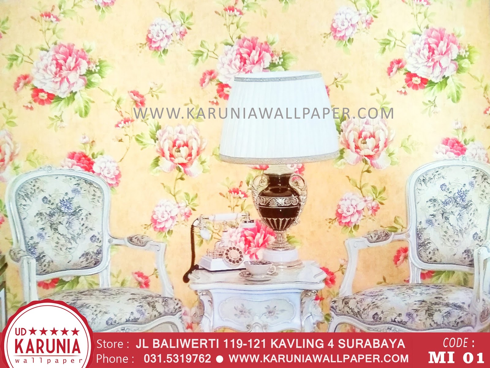 NEW WALLPAPER DINDING SHABBY CHIC KARUNIA WALLPAPER SURABAYA