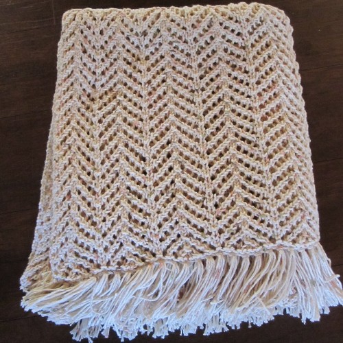 Arrowhead Lace Blanket - Free Pattern 