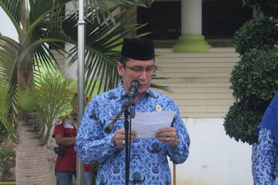 Kakankemenag Tanjungbalai Pimpin Doa Upacara Peringatan HARKITNAS Ke 111