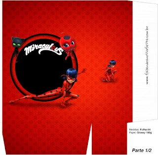 Miraculous Ladybug Free Printable Box.