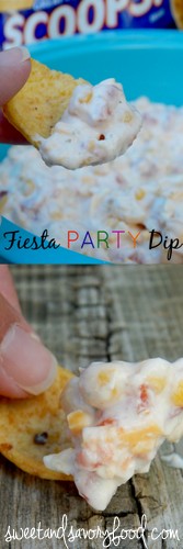 fiesta party dip (sweetandsavoryfood.com)