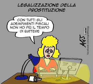 prostituzione, legalizzazione, tasse, satira vignetta