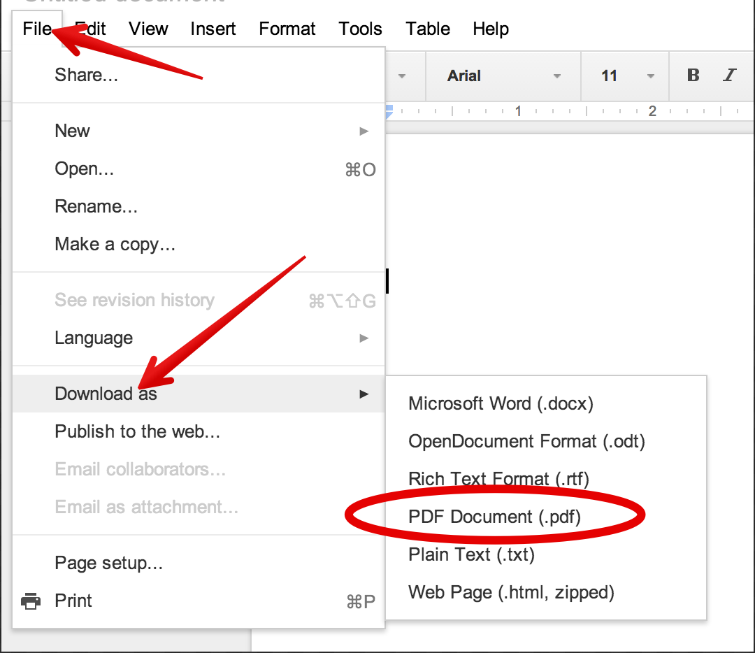 how to download pdf to google drive