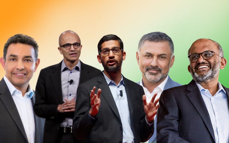 Top 5 Indian Origin CEOs Of Big Tech MNCs - 0xTechie