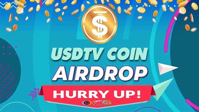 USDTv COIN Airdrop of 15 $USDTV Free