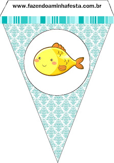 Baby Mermaid: Free Party Printables.